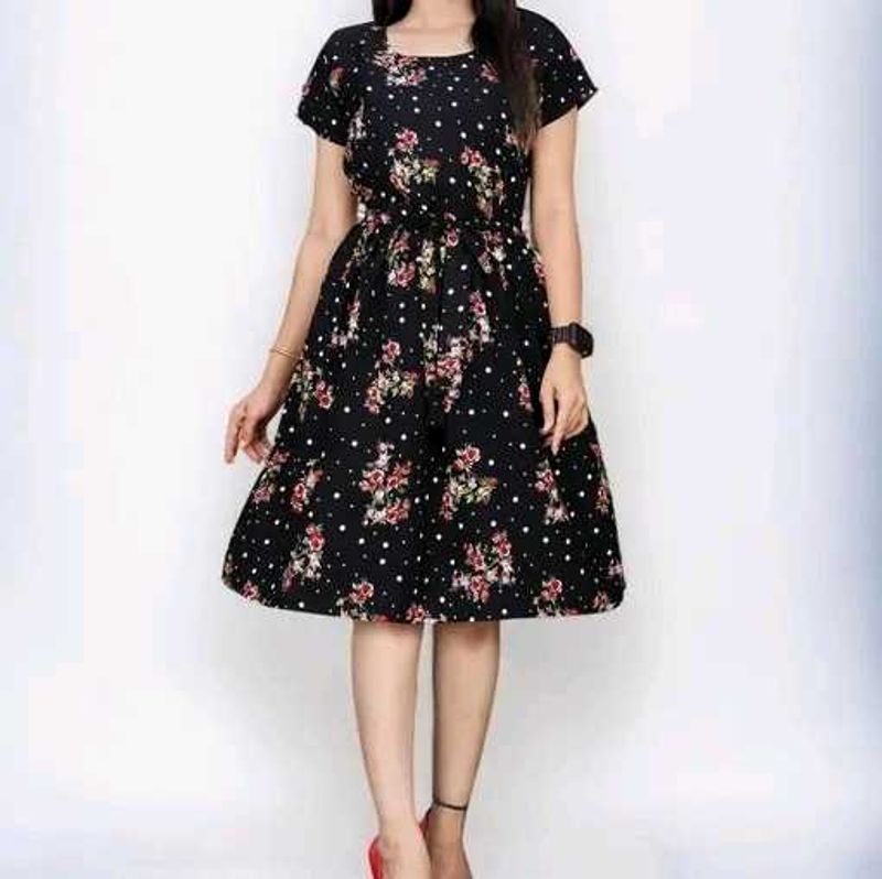 Floral Polka Dot Dress