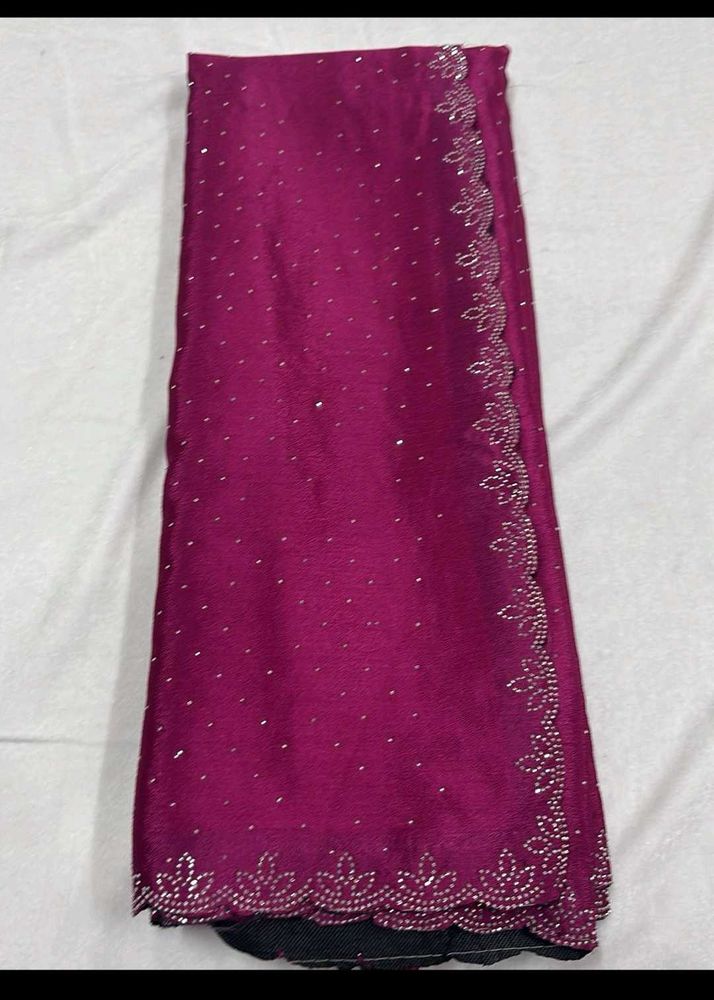 Elegant Magenta Saree Fixed Price