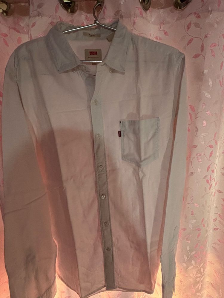 Levi's White Casual Shirt