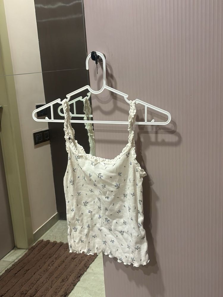 Floral Cami Top sleeveless hnm