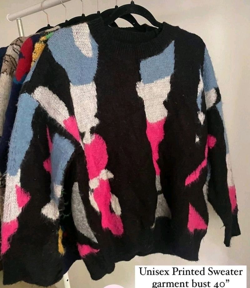 Korean Soft And Cute Patchy Sweater