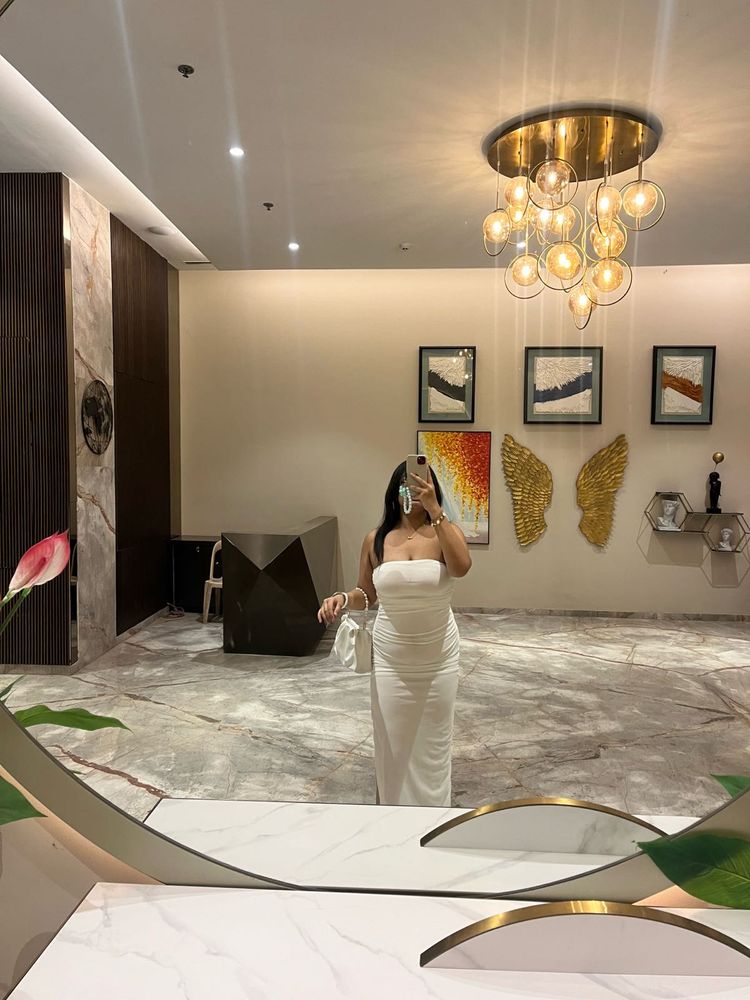 White Bodycon Maxi Dress