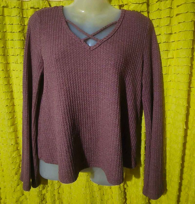 SHEIN Mauve Criss Cross