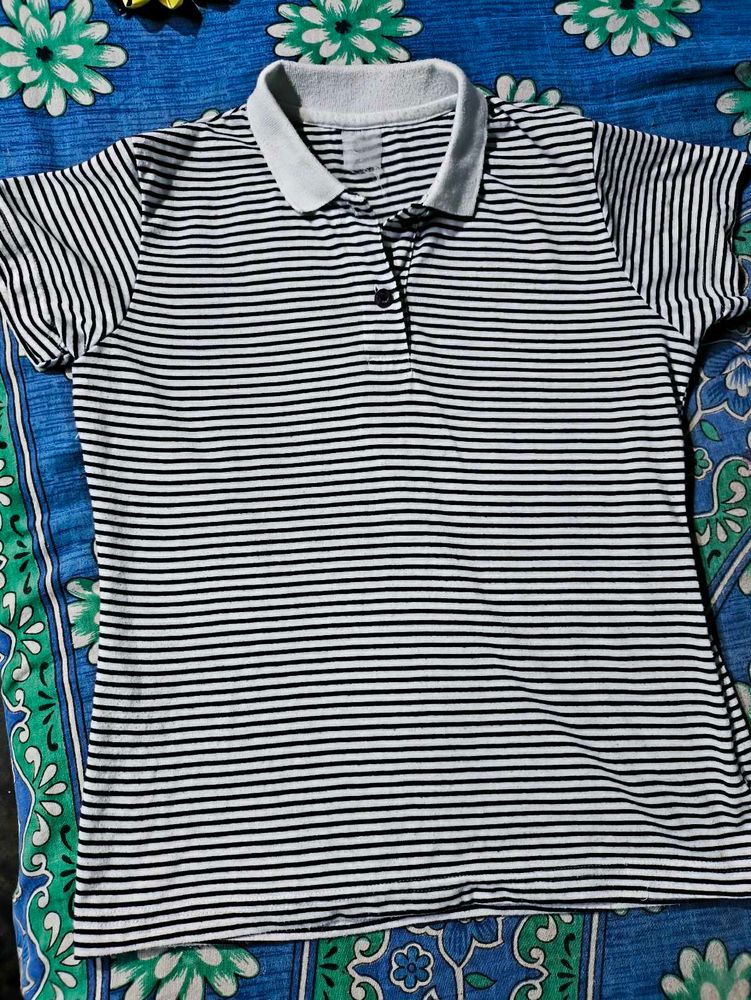 Striped Polo T-Shirt