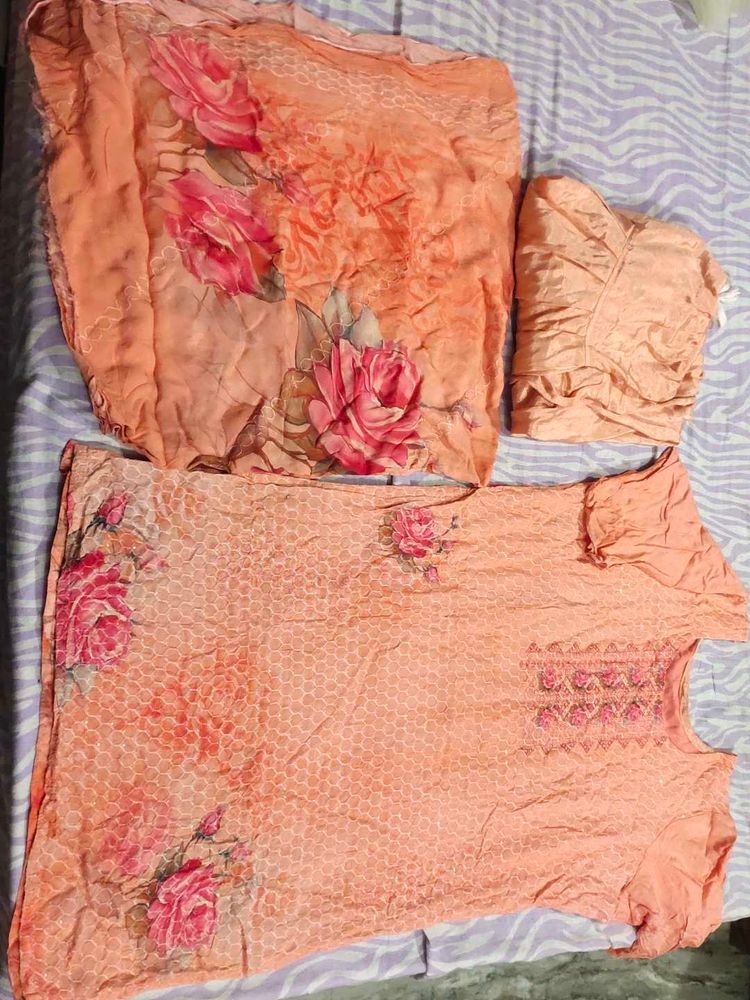 😍Sequence Kurti Salwar Dupatta Set🥰