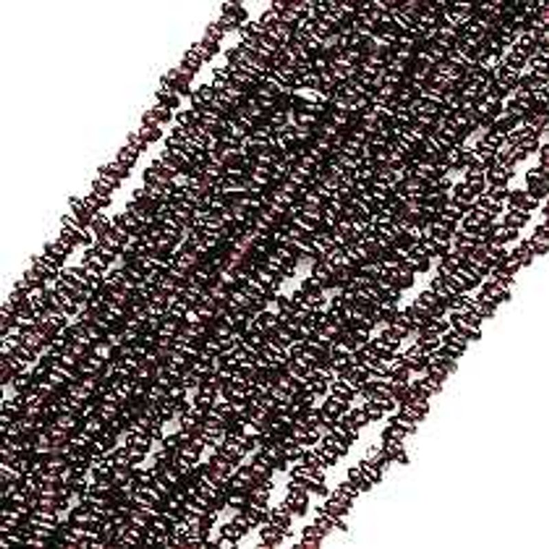 Garnet Chip Bead Strand