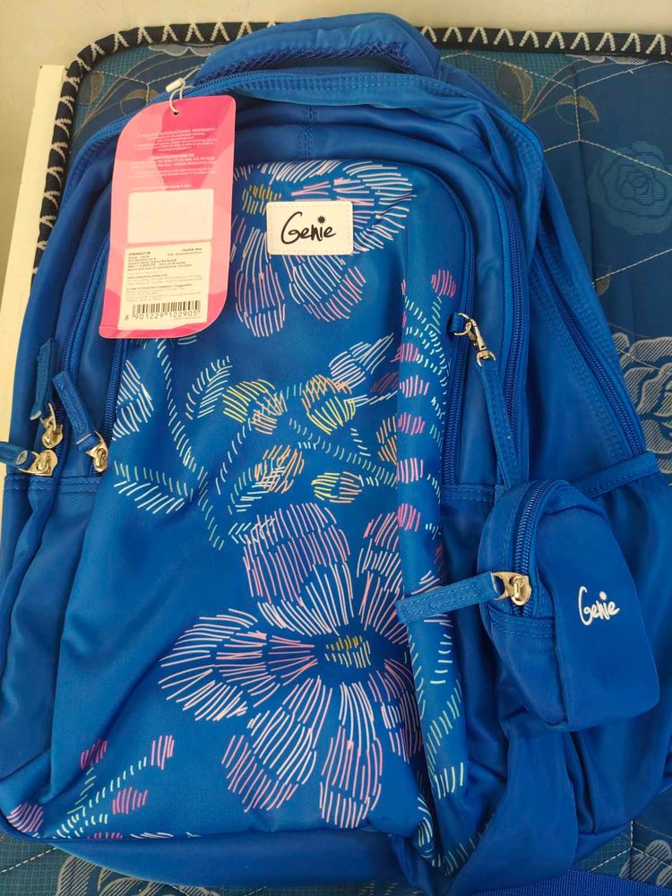 Genie Floral Blue Backpack