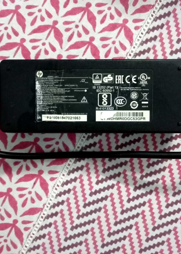 HP LAPTOP CHARGER NEW AND ORIGINAL 65 WATT