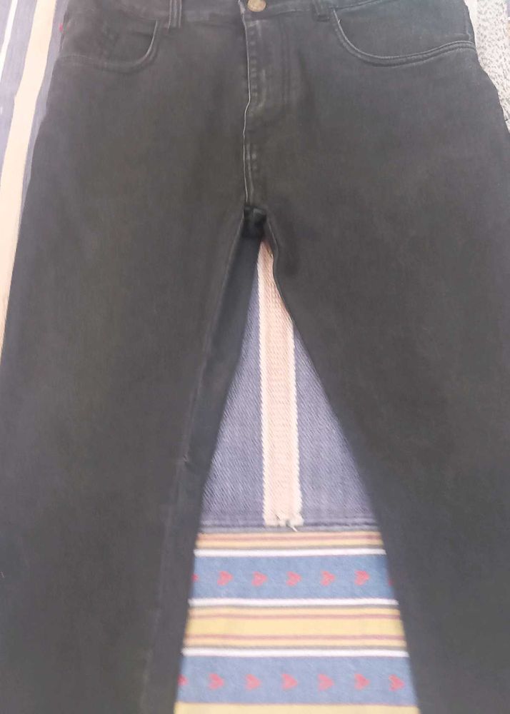 Men's Black Denim Jeans