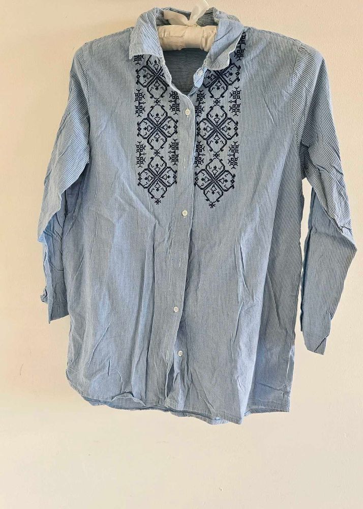Striped Blue Shirt