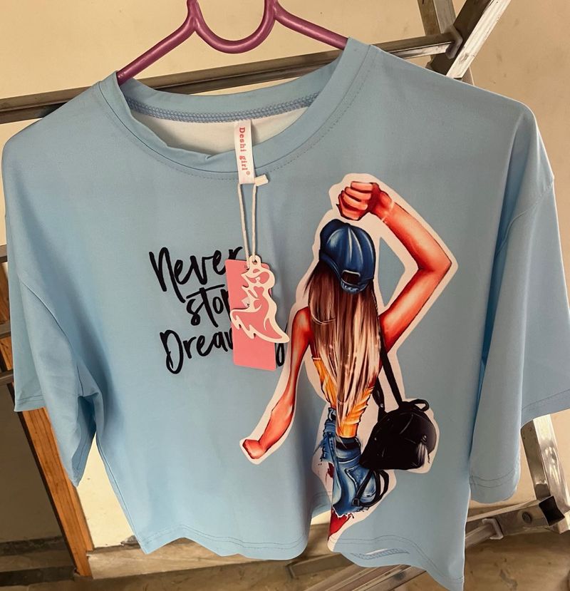 Dec Sale 🔥Oversize Crop Top Women