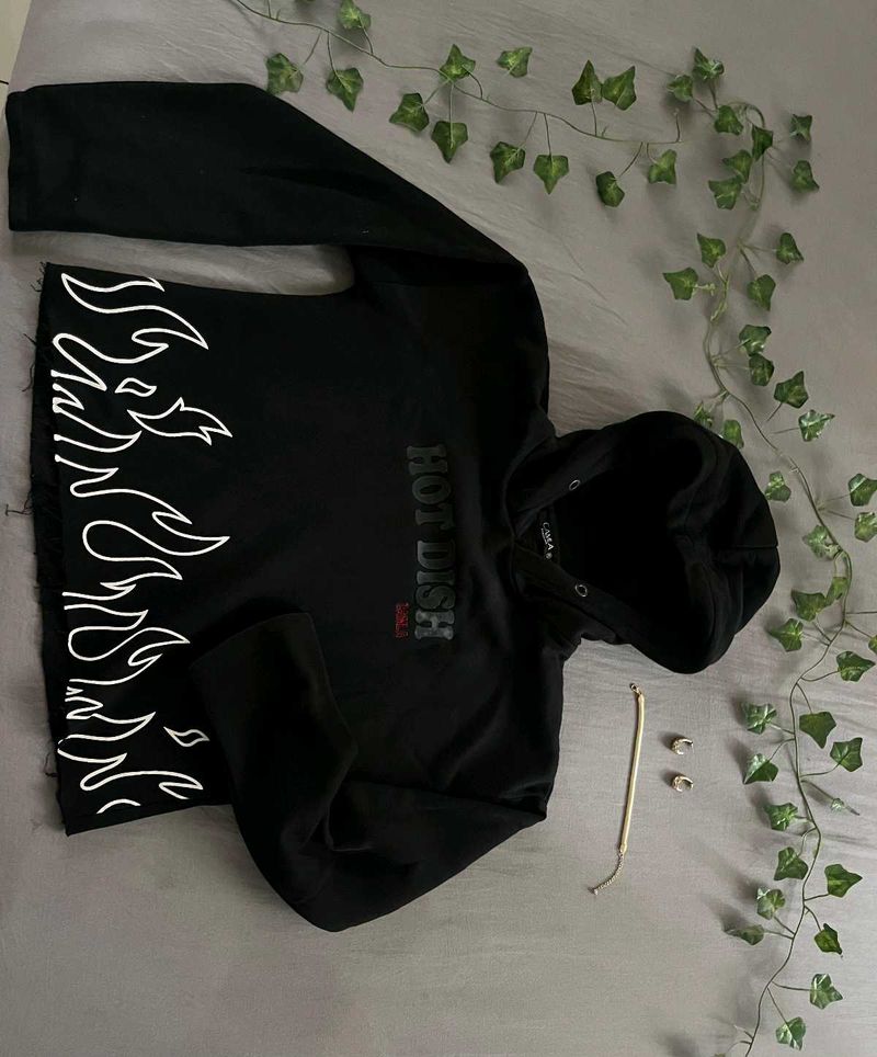 Flames Black Hoodie