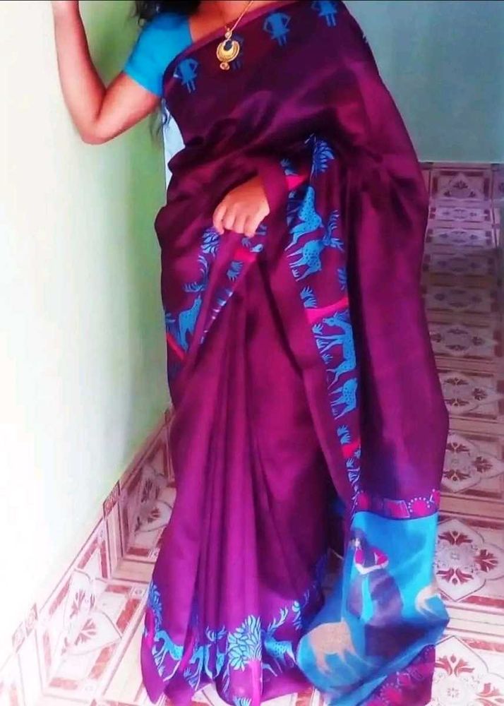Purple 💜 Saree