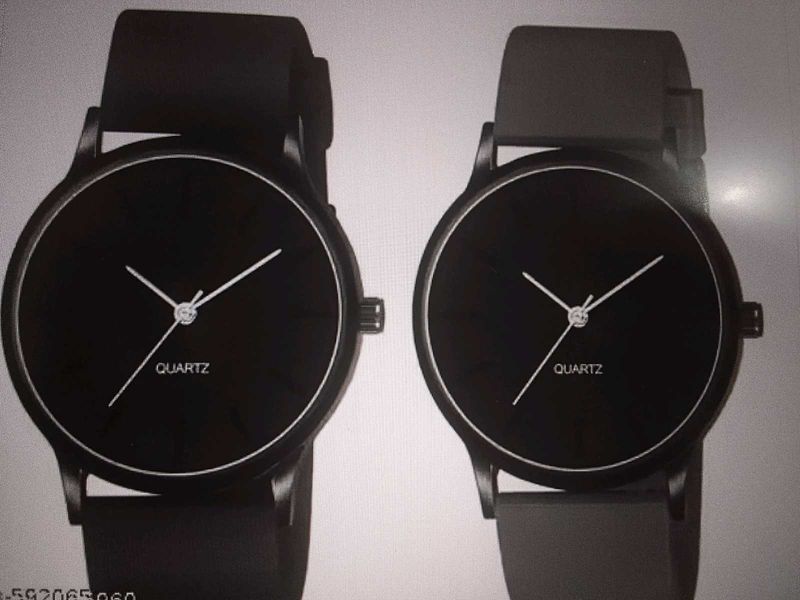 Stylish Black Watch Set pack of 2 watches