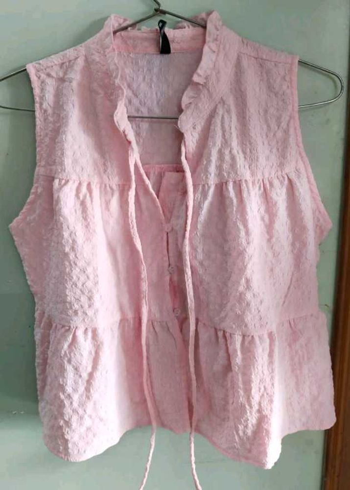 Pink Sleeveless Top