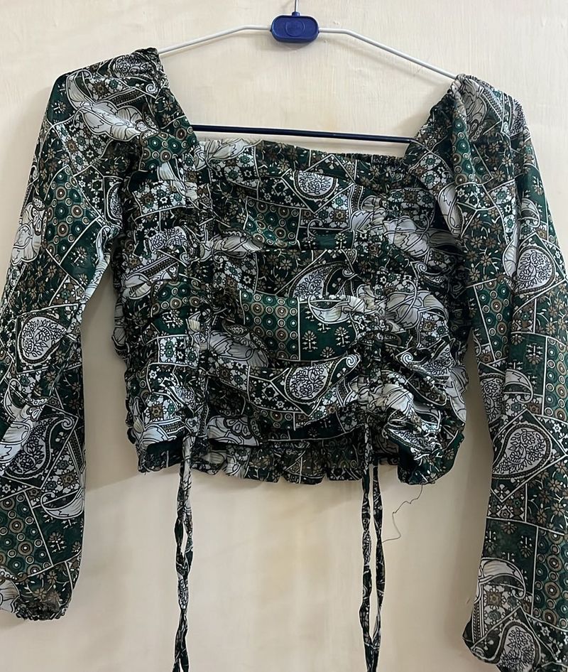 A Beautiful Floral Crop Top