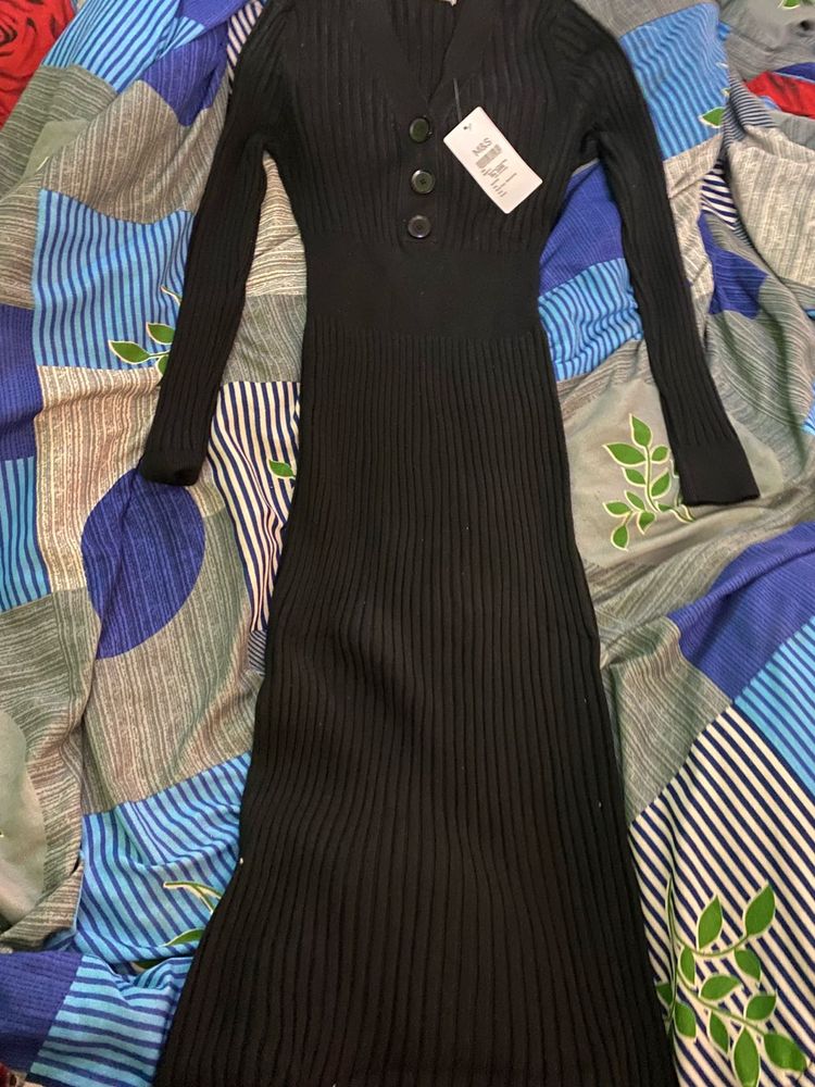 Bodycon Wool Dress
