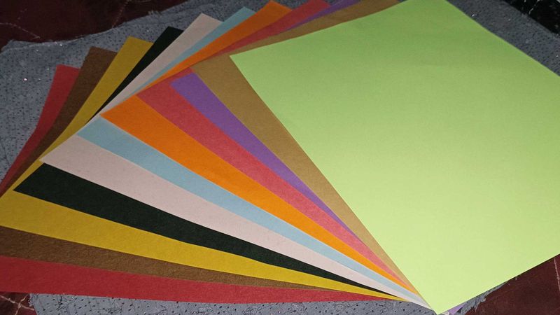 Aesthetic light🌈 A4 Sheet Color Papers (Set 11)