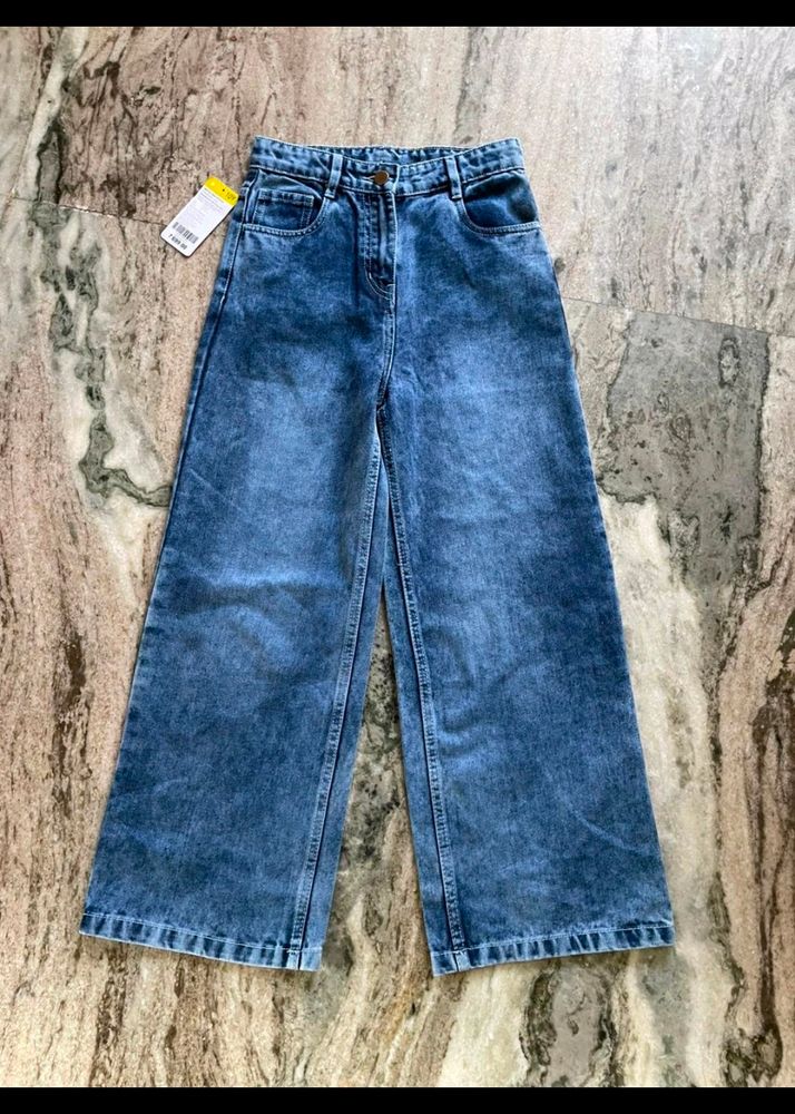 Denim Straight Leg Jeans