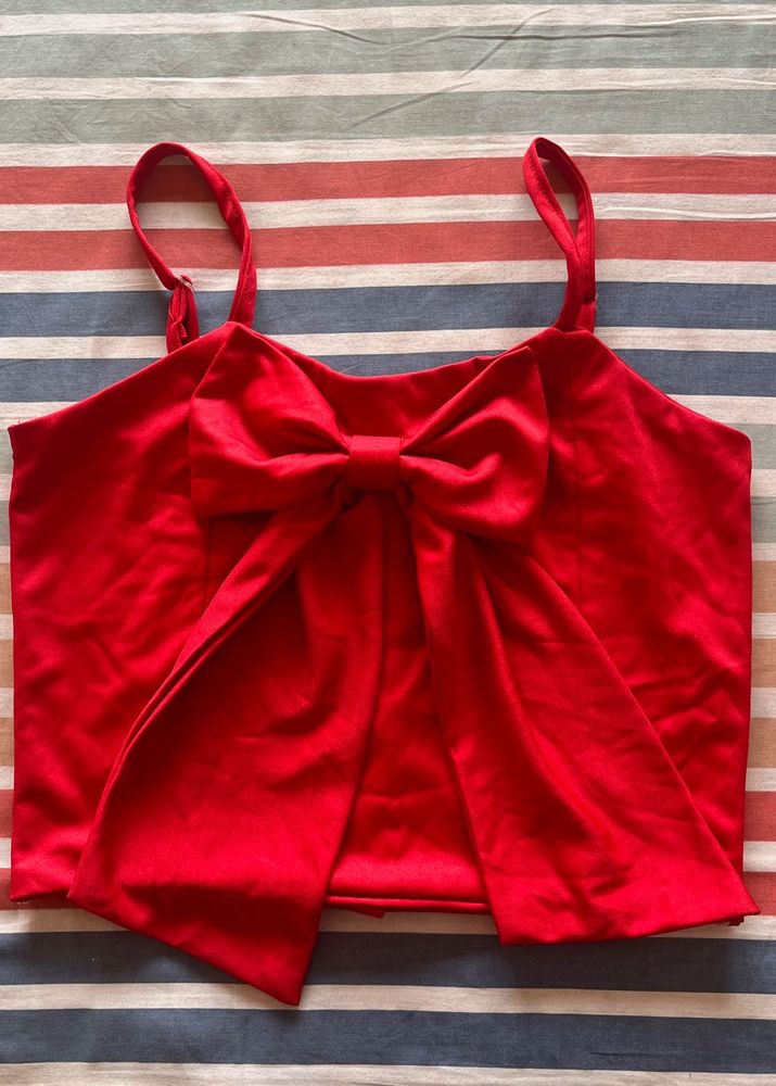 Red Crop Top