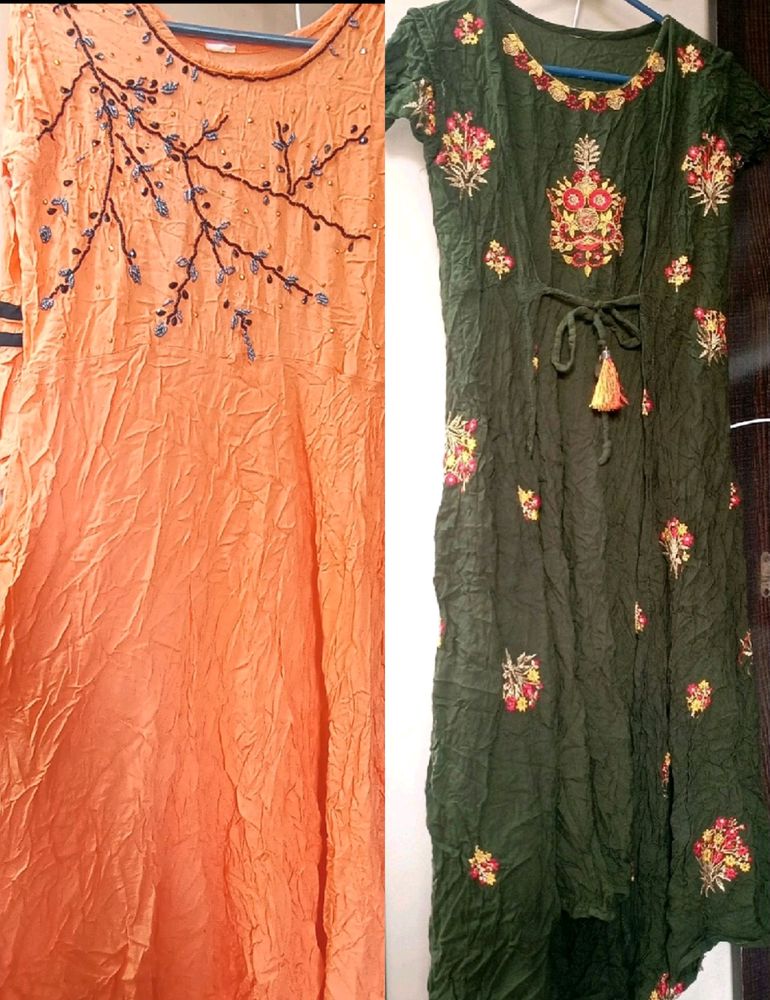 Combo Set Of 2 Kurti Only For ₹99