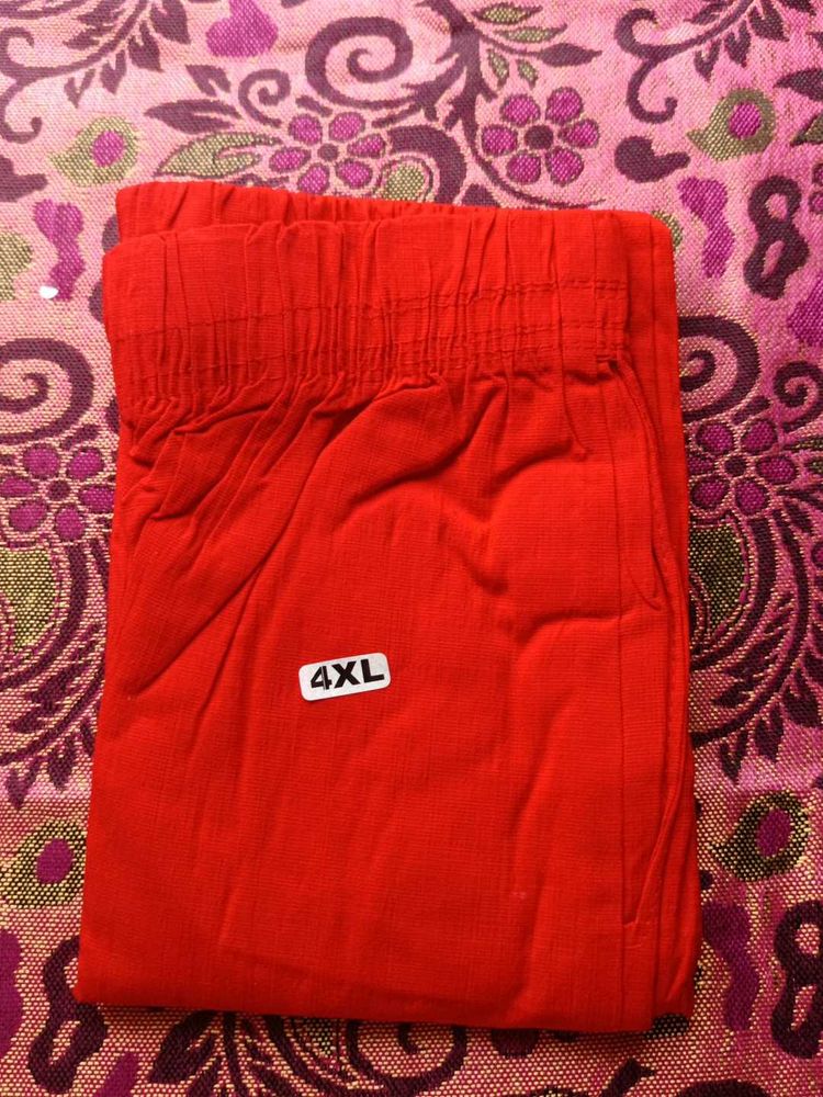 4XL Red Ciger Pants