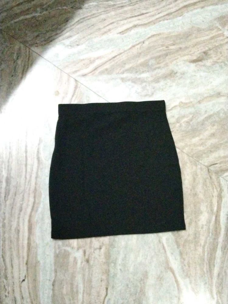 A-line Black Skirt