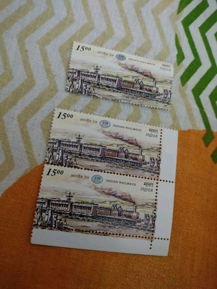 150 Years Of Railways In India Stamps 2002