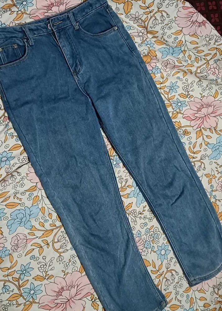 Vintage Wash Denim Jeans