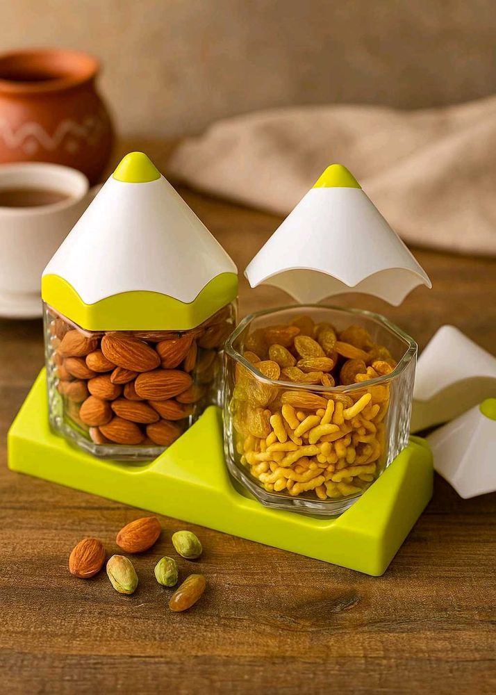 Cute Pencil Dryfruits Storage Jars