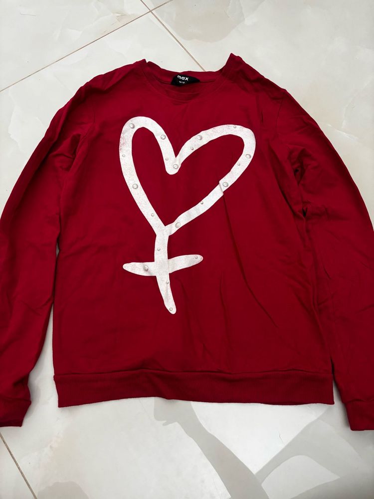 Red Heart Sweatshirt