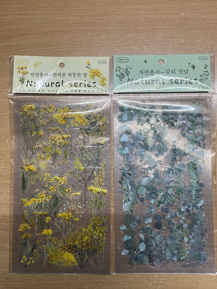 Floral Stickers - Natural Series