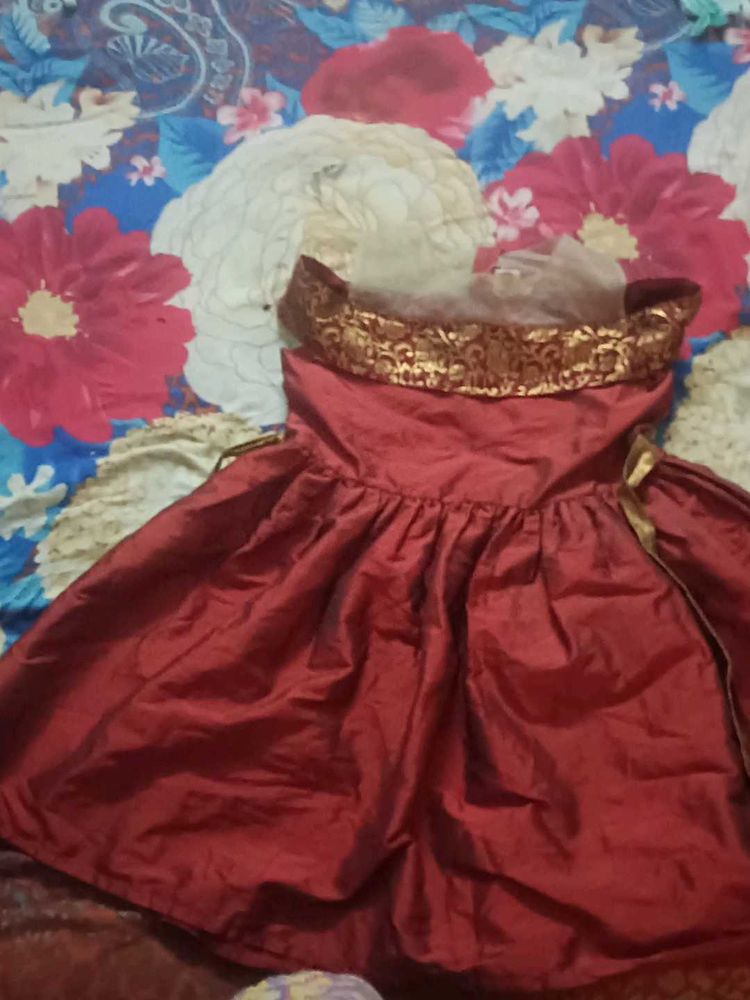 Red &amp; Gold Party Dress