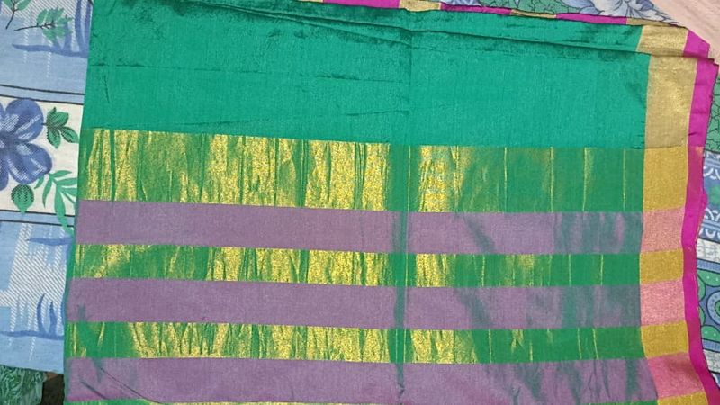 Sea Green Color Saree .
