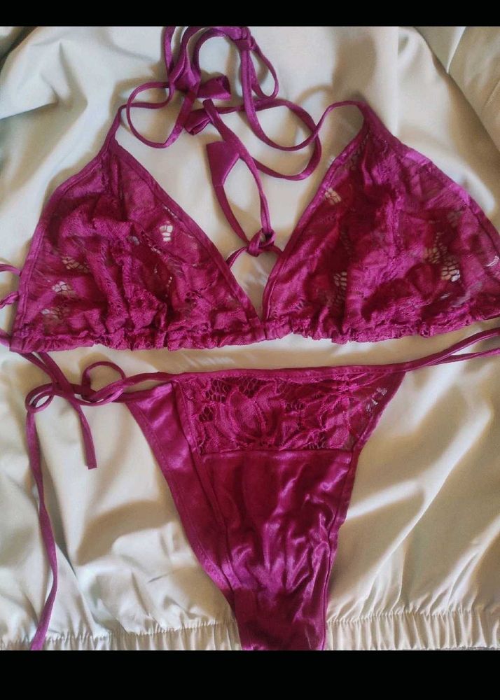 Maroon Bra