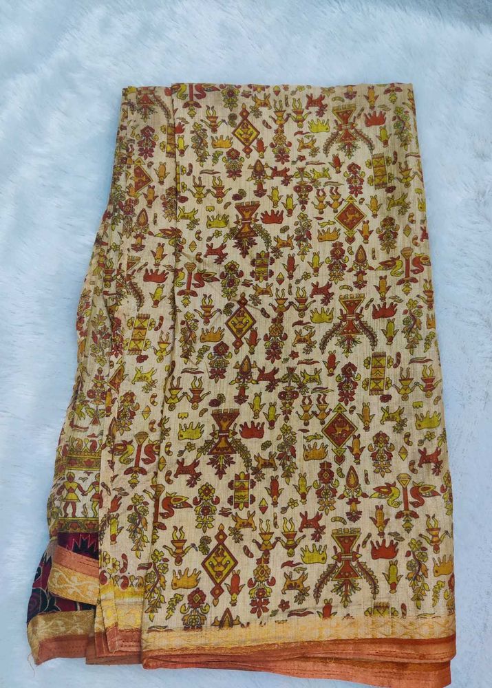 COTTON BLEND SAREE
