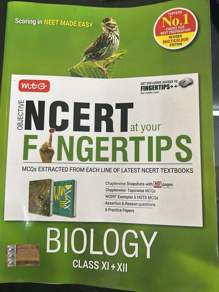 Mtg Fingertips NCERT Biology Class XI + XII