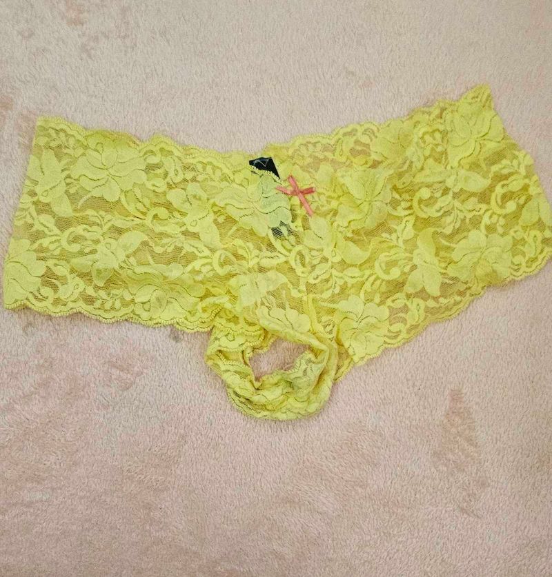 Yellow Lace Panties - New with Tags