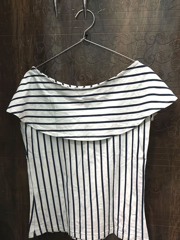 Striped Off-Shoulder Top