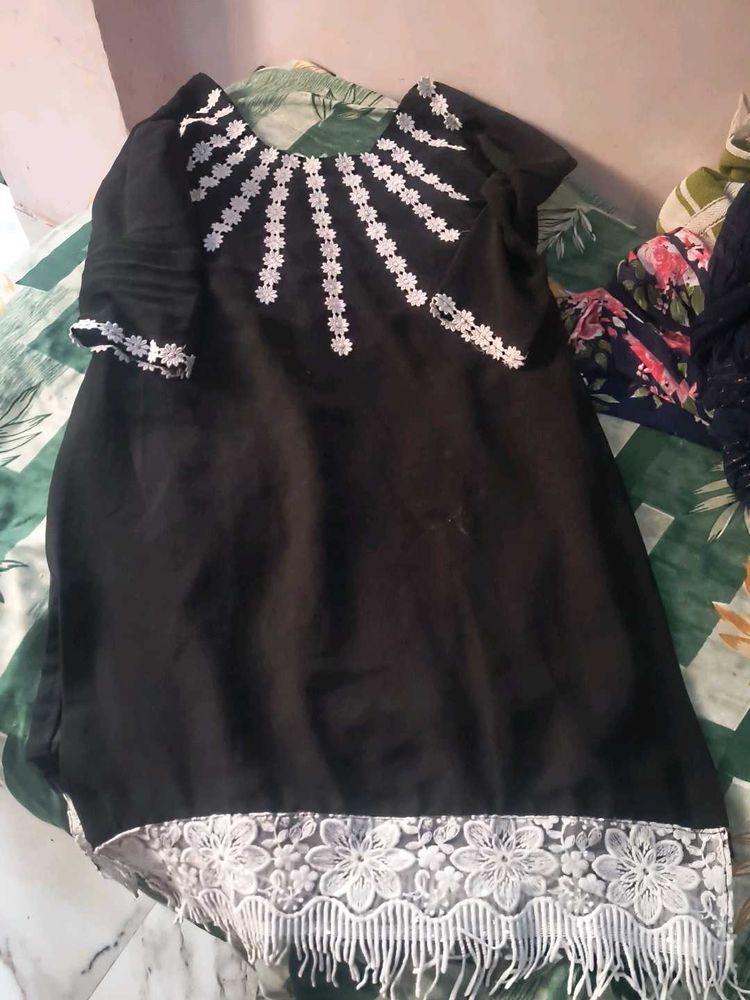 Black Suit With Plazo