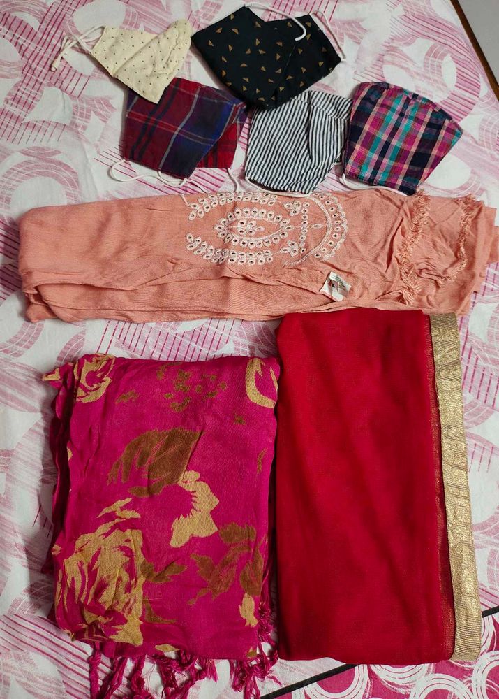 Assorted Women&#39;s Dupattas &amp; Masks