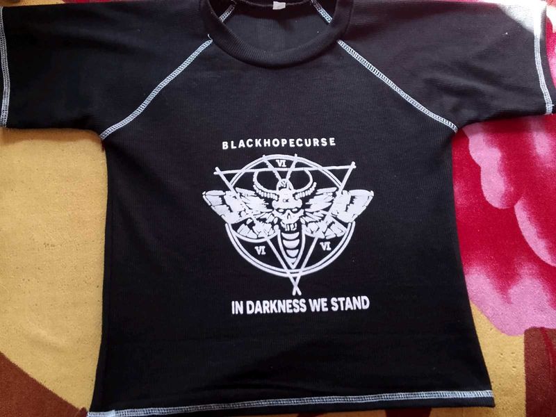 Black stylish Crop Top