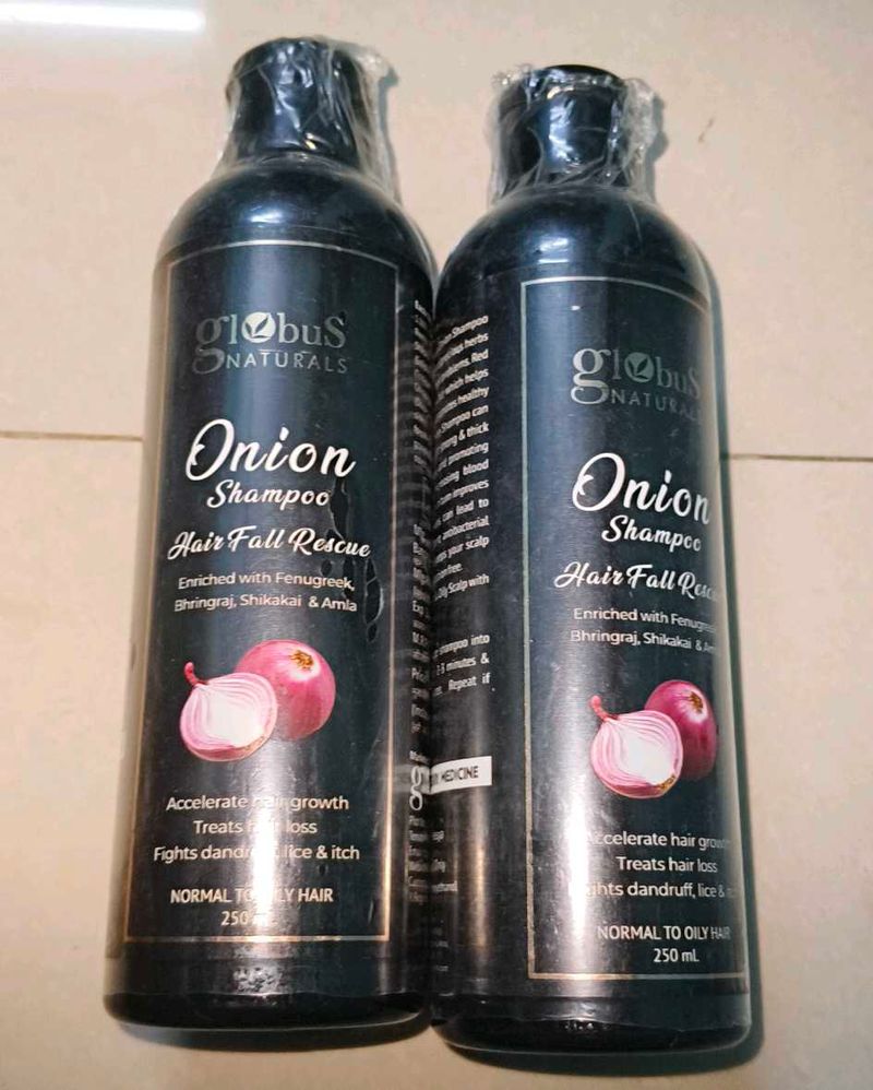 Globus Naturals Onion Shampoo Of 2×250ml