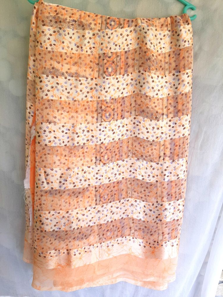 Peach Saree