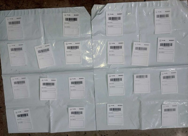 2 Shipping Bags and Twenty Labels
