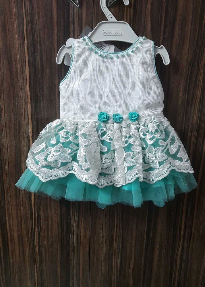 Babyhug Cute Sleeveless Party Wear Frock