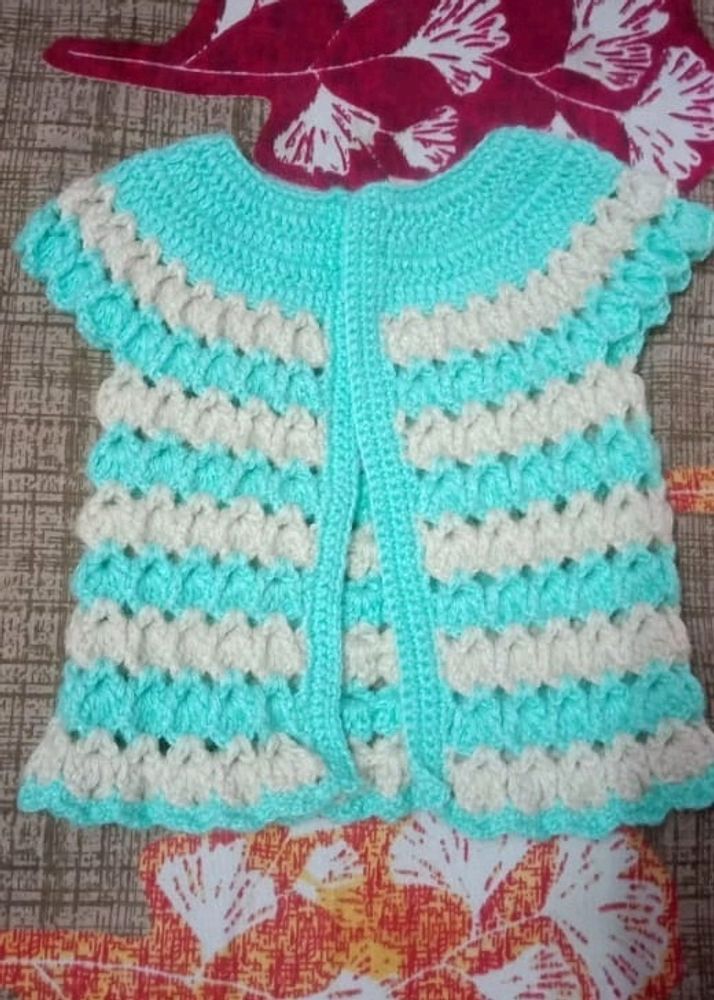 Crosia Sweater For New Born Baby