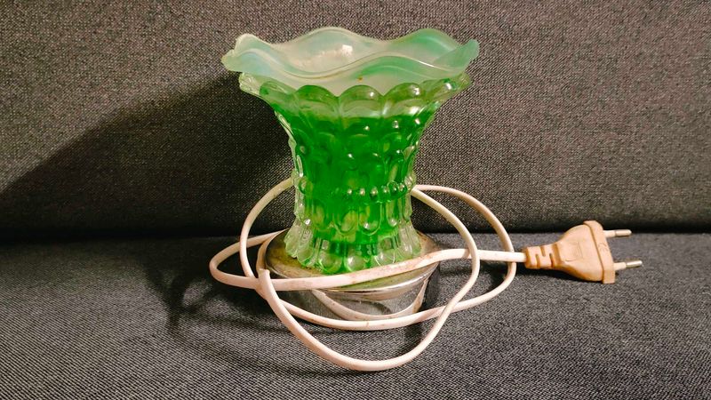 Green Glass Aroma Lamp