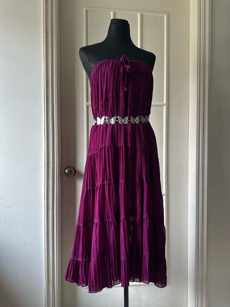 Purple Tiered Dress/Skirt