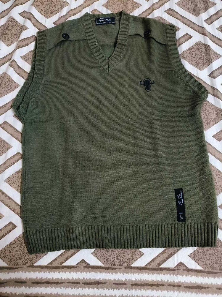 Olive Green Sweater Vest